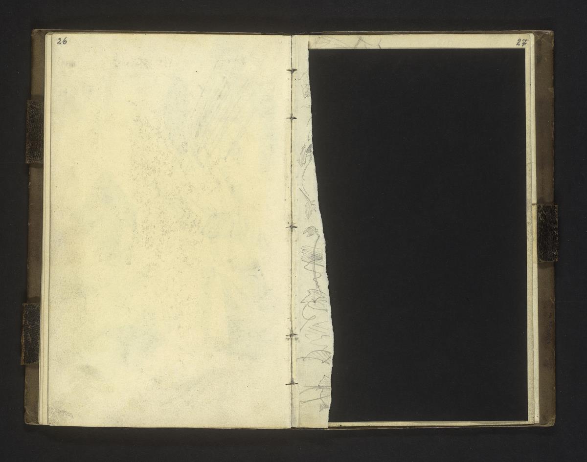 Fragment einer herausgetrennten Seite