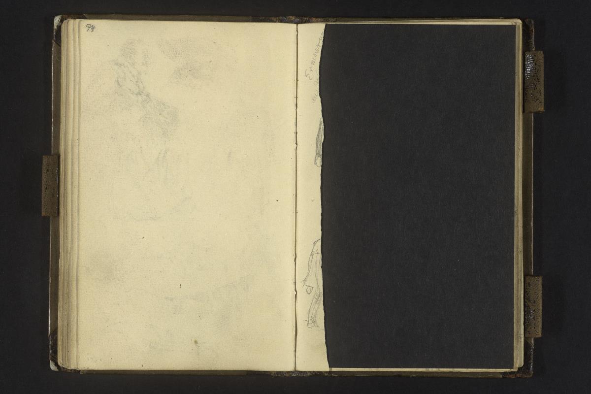 Fragment einer herausgeschnittenen Seite