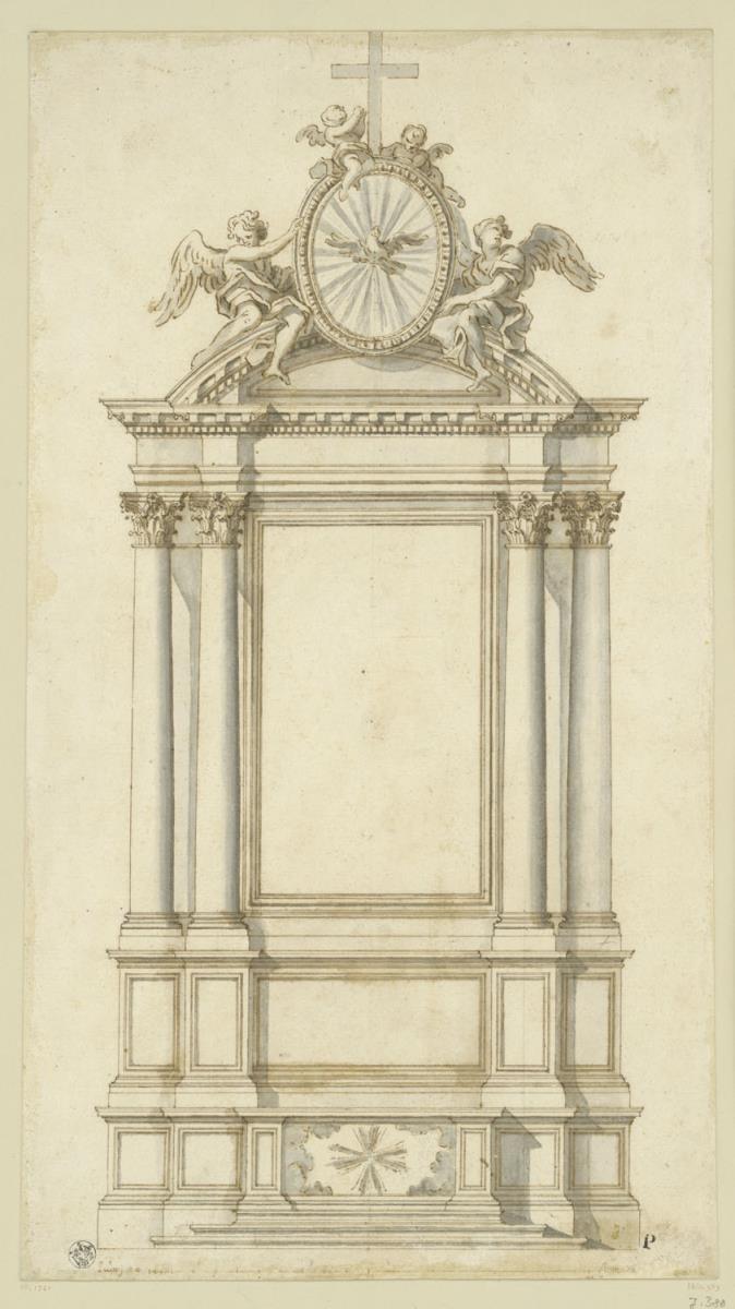 Altar-Entwurf für S. Maria delle Vergine Rom