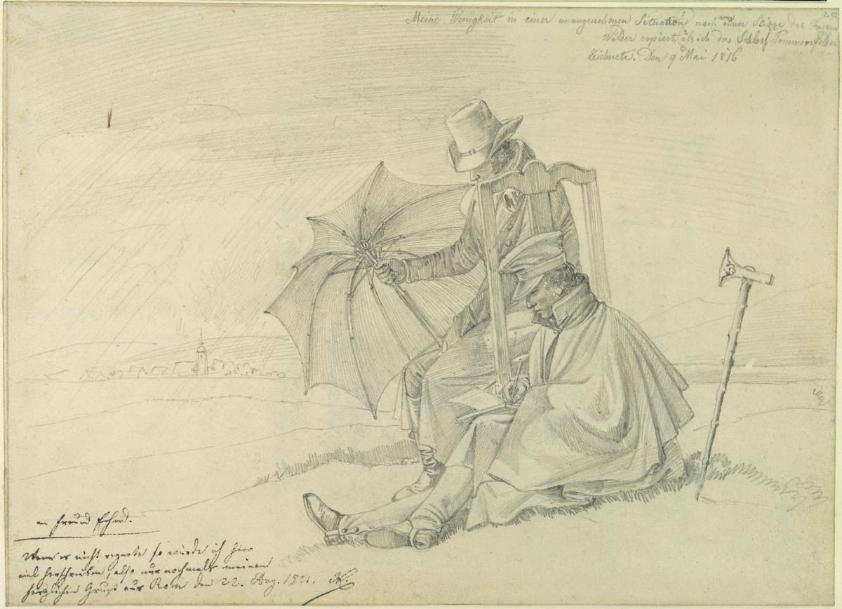 Johann Adam Klein und sein Freund Johann Christoph Erhard