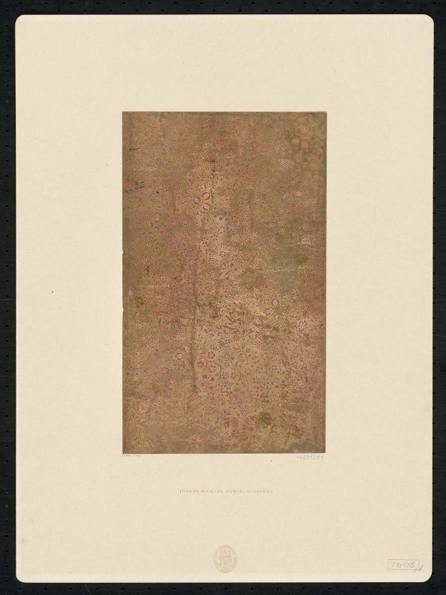 Brokatpapier (kleine Ranken mit Blüten und Früchten)