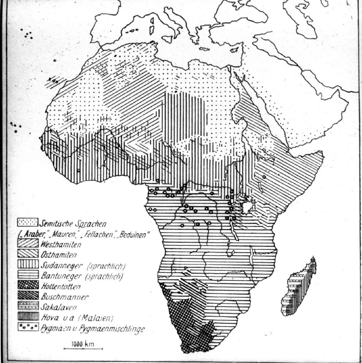 Sprachenkarte von Afrika