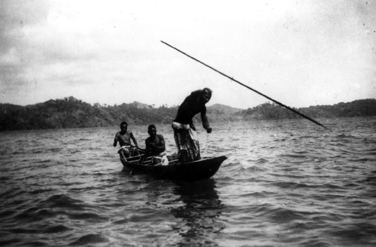Fischspeeren in der Viktoriabucht