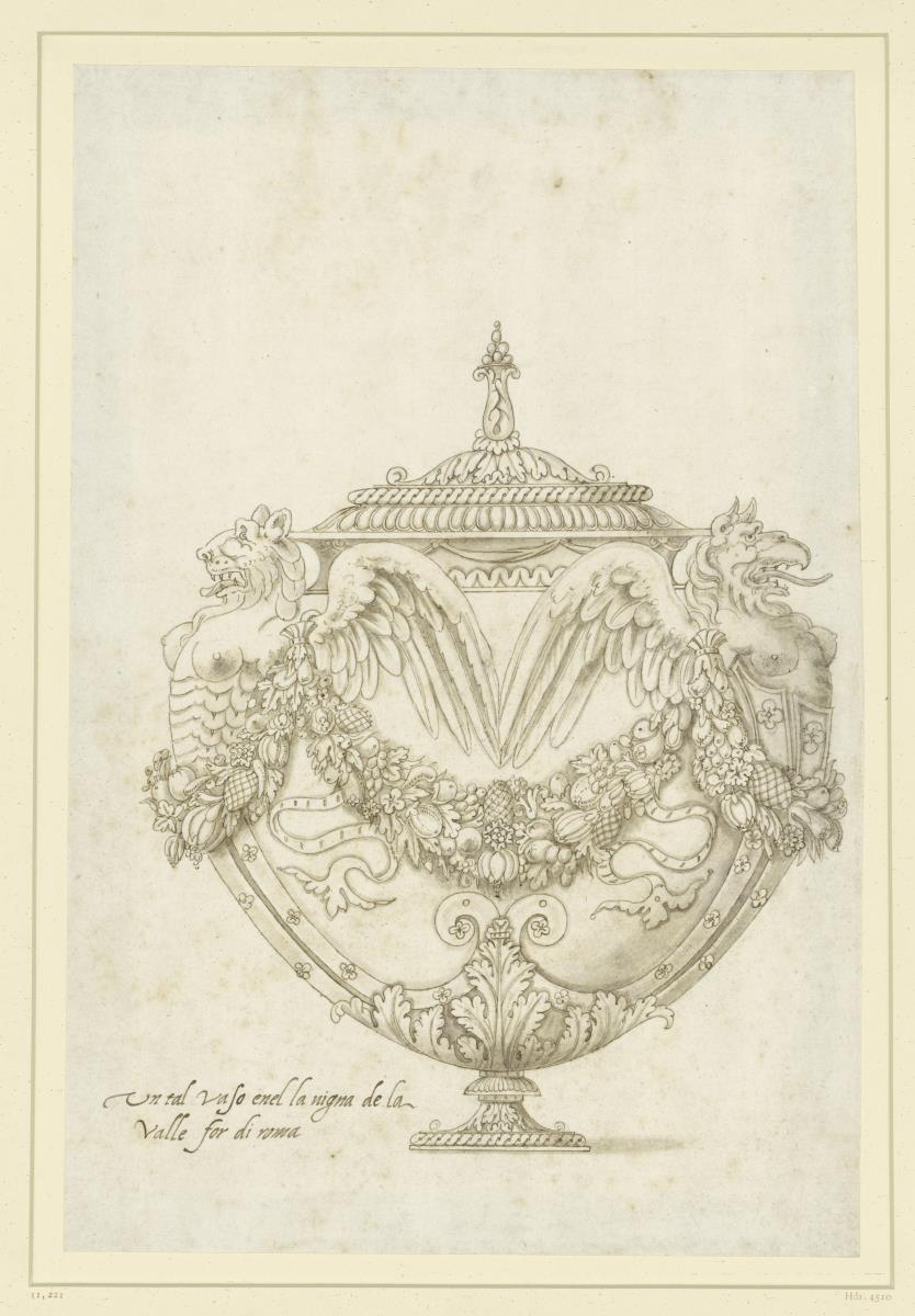 Deckelvase