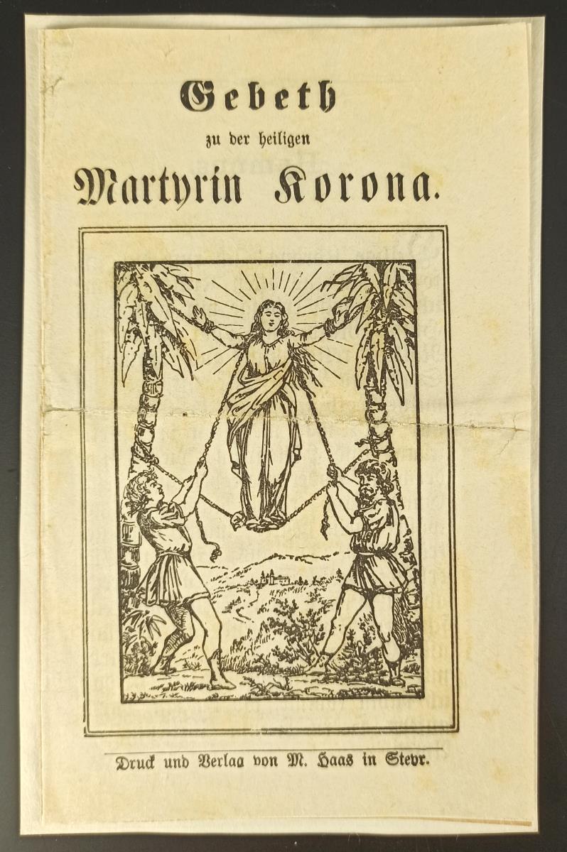 Gebeth zu der heiligen Martyrin Korona.