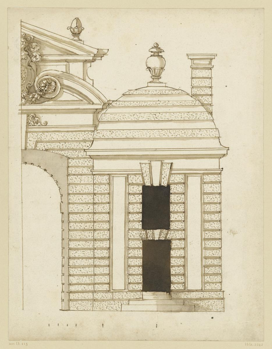 Torhaus mit Portalhälfte