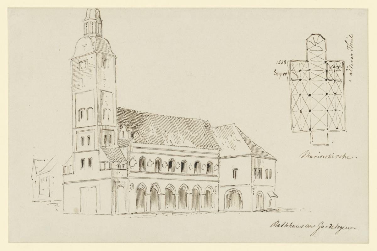 Gardelegen, Rathaus, Grundriß Marienkirche