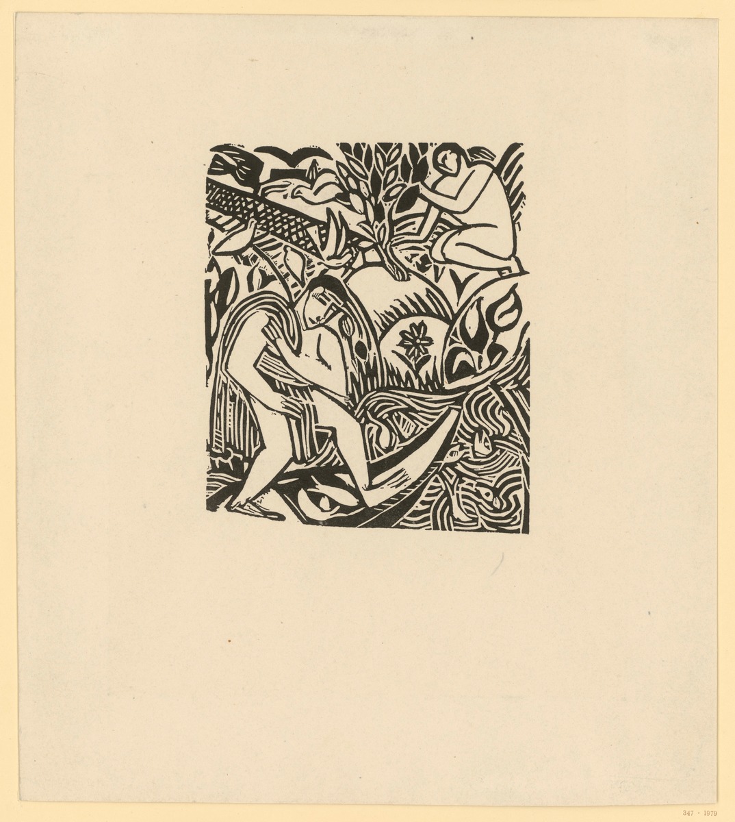 Der Fischer (Blatt 26 aus: L' Enchanteur pourrissant)