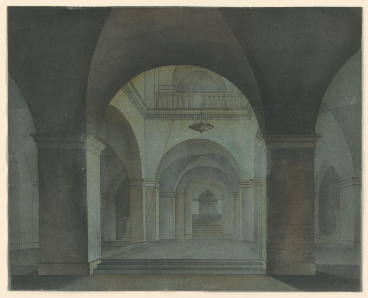 Architektonisches Studienblatt