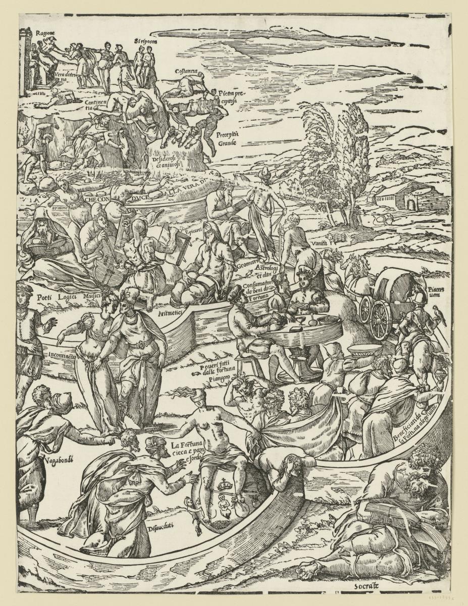 Tabula Cebetis (bestehend aus drei Holzschnitten, rechter Teil)