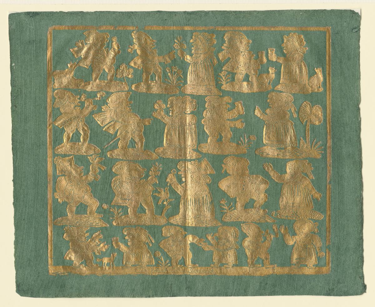 Brokatpapier Zwerg Gesellschaft (21 groteske Zwerge)
