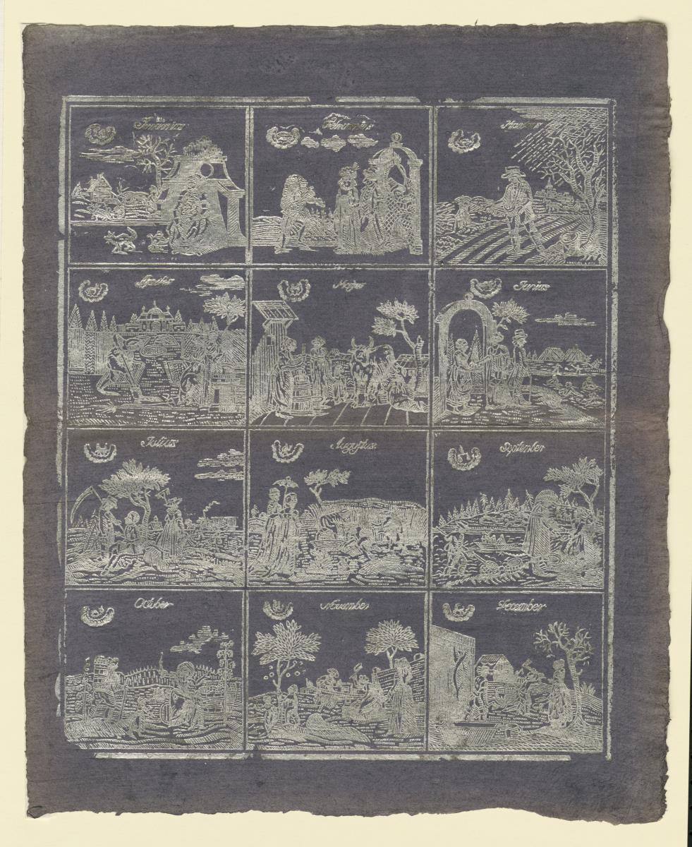 Brokatpapier (Die zwölf Monate)