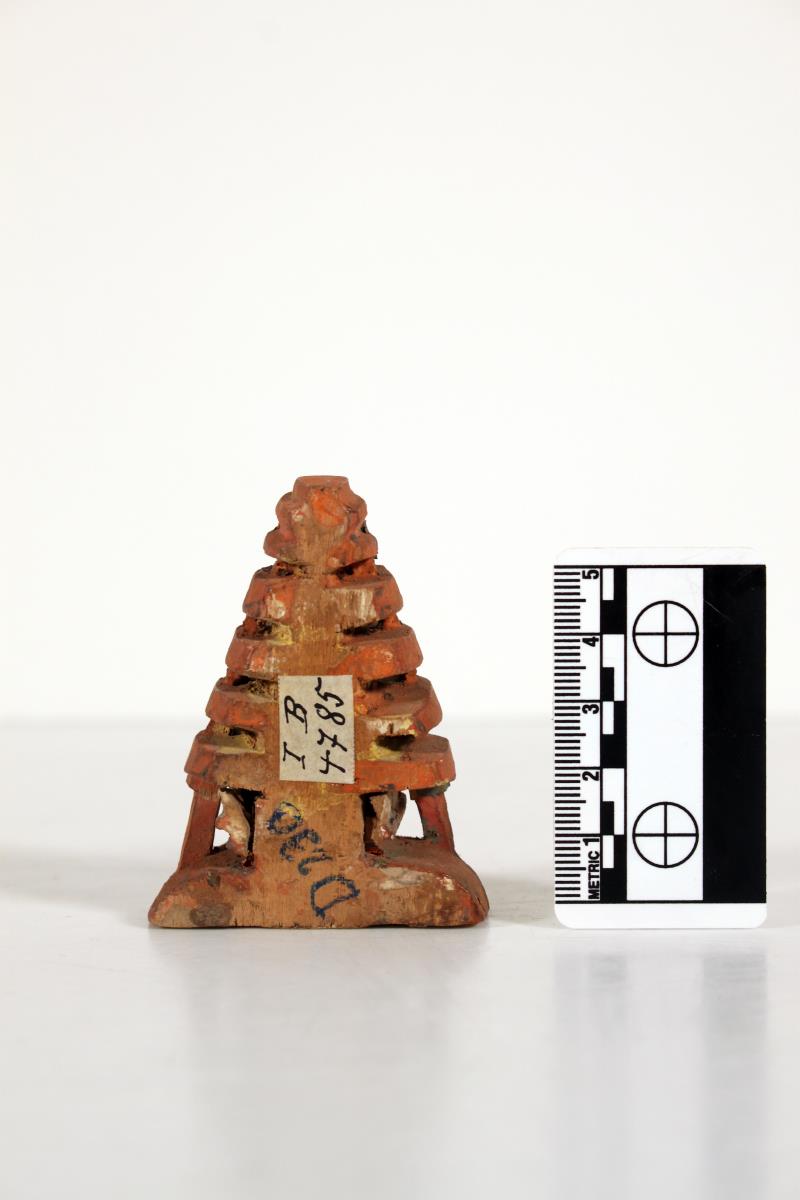 Schrein eines hölzernen Votiv-Stupa