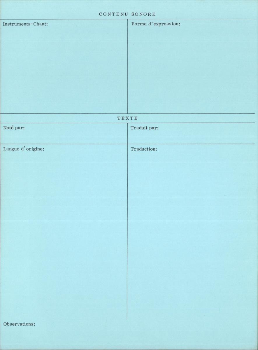 Arom II, 1979 - Aka, Repertoire