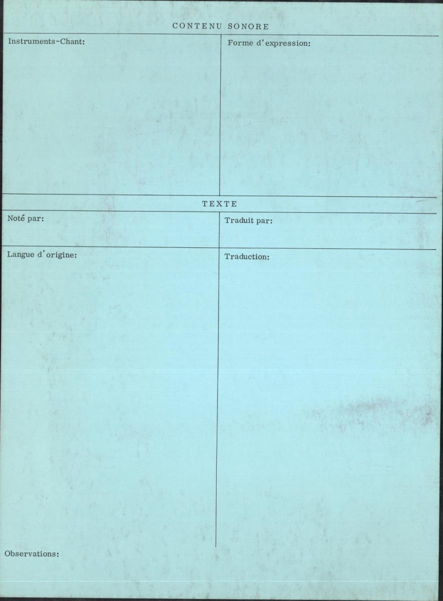 Arom IV, 1979 - Aka, Repertoire
