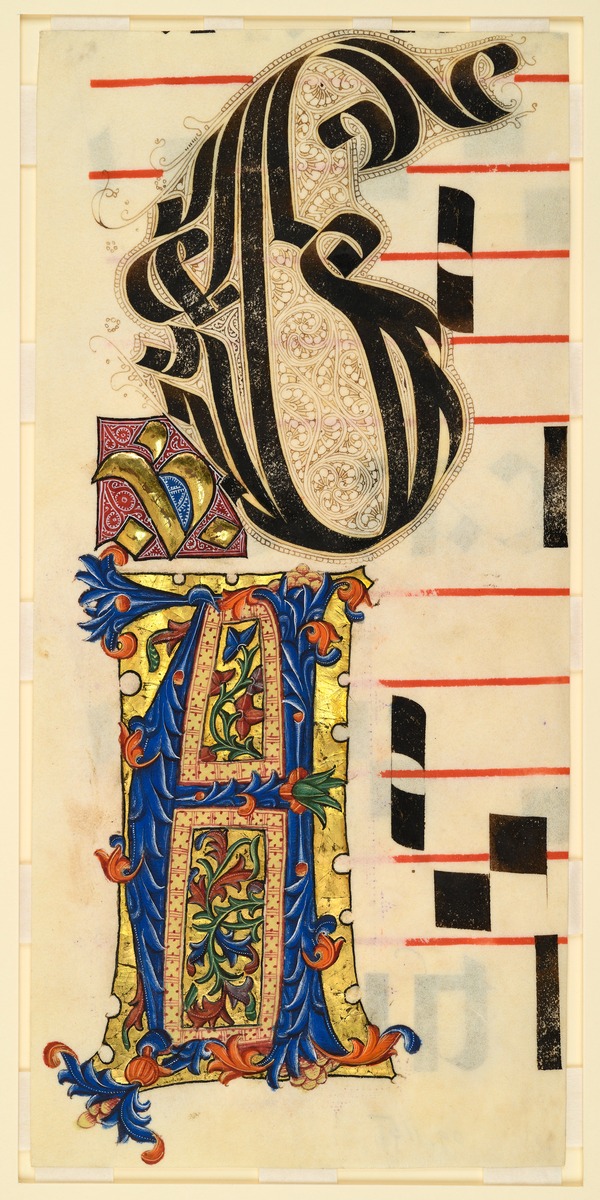 Initialen aus einem Chorbuch, Spanien