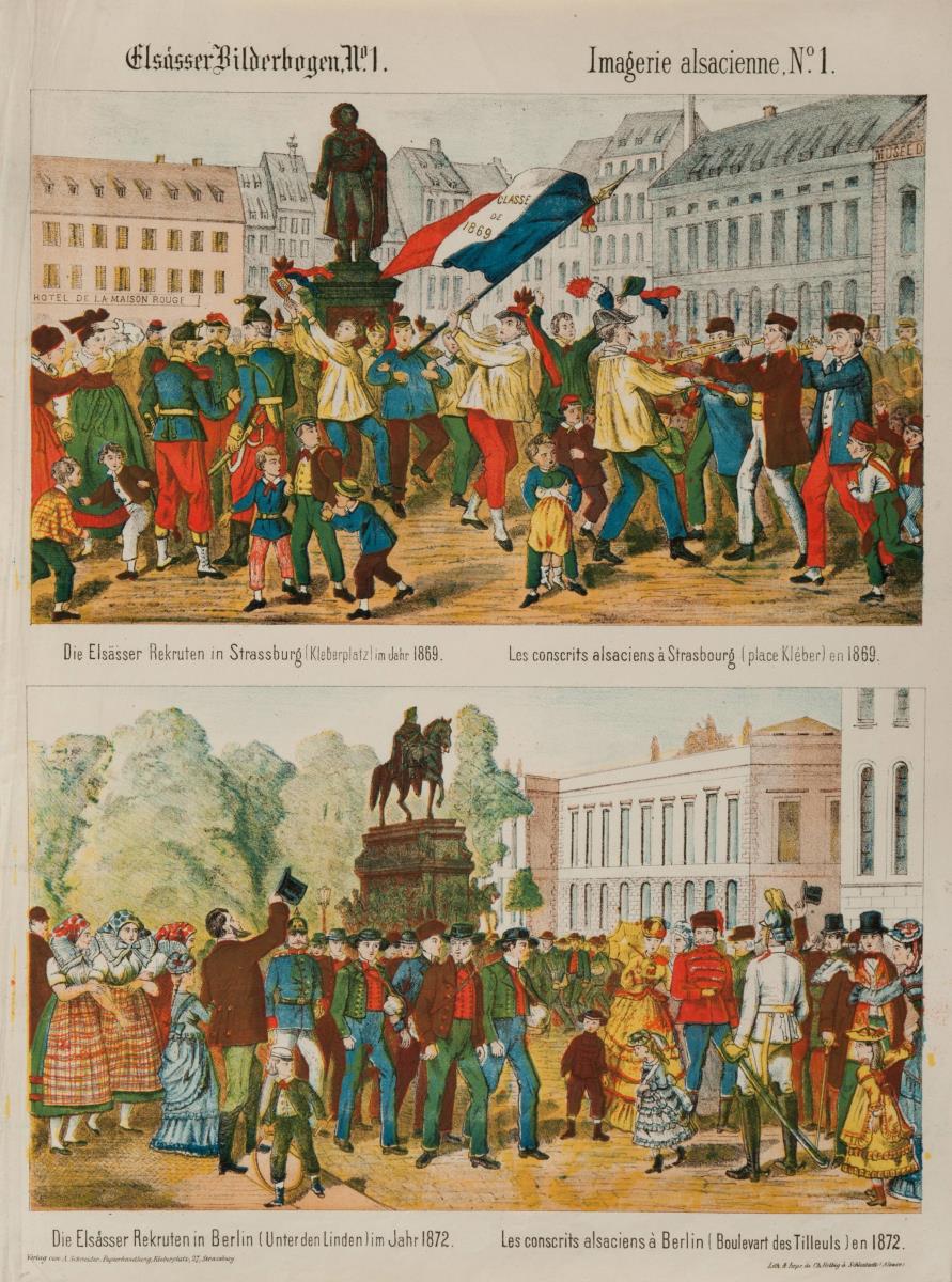 Elsässer Bilderbogen Nr.1. Imagerie alsacienne, No.1.
