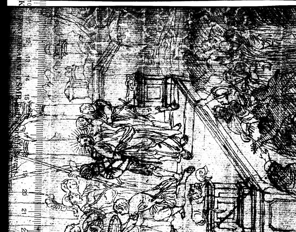 Ecce Homo, eingeklebt, aber nicht ursprünglich zugehörig zum Skizzenbuch in Klebealbum 79 C 2 a