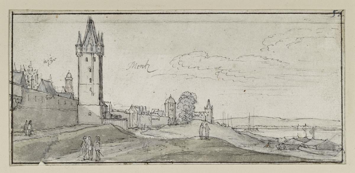 Vor der Stadtmauer von Mainz