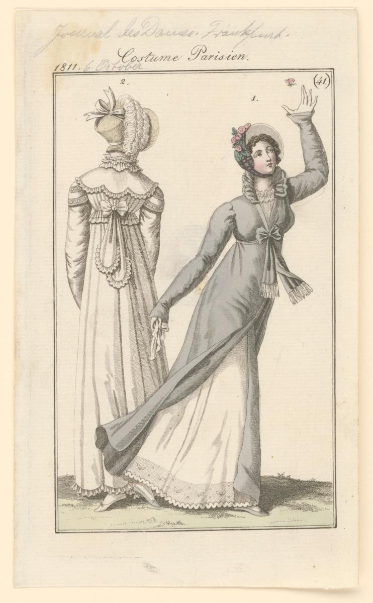 Journal des dames et des modes, Tafel 41: Costume Parisien, Redingote de levantine