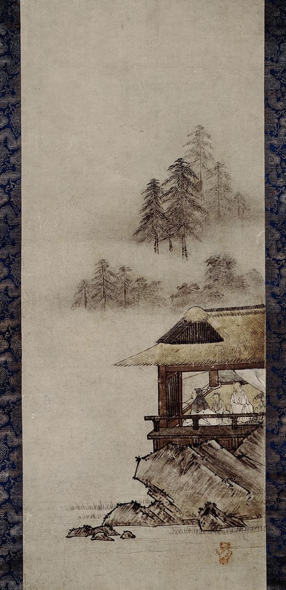 Pavillon in Landschaft