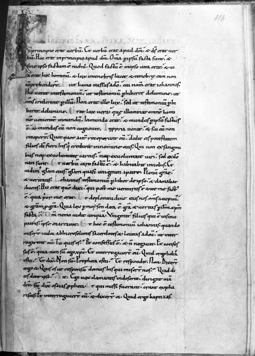 Textseite mit figürlicher Initiale I