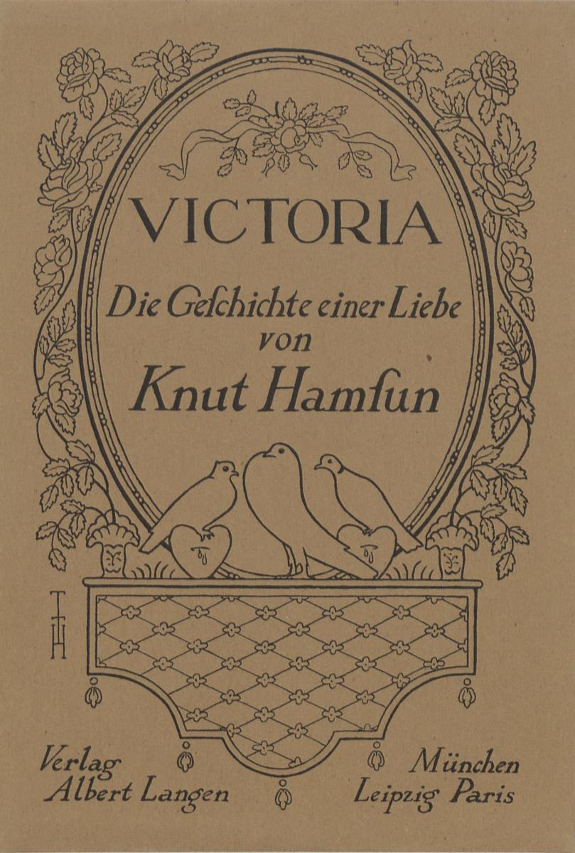 Buchumschlag Knut Hamsun, Victoria Die Geschichte einer Liebe