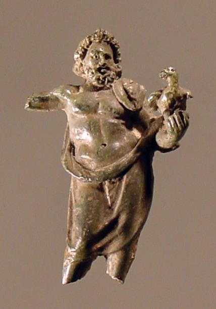 Sehr kleine Jupiterfigur von Relief