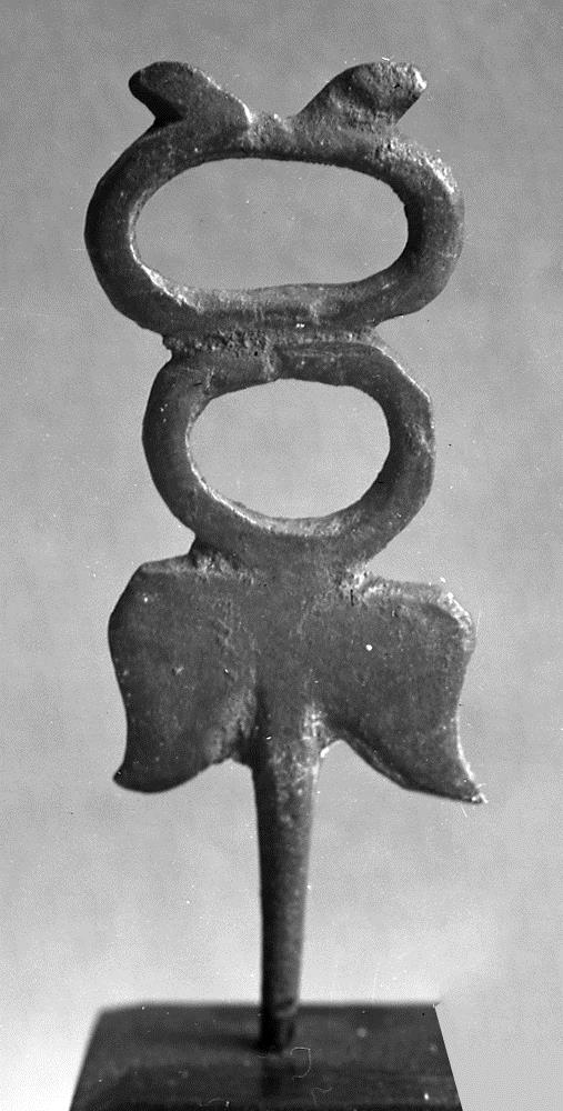 Geflügelter Caduceus einer Merkurstatuette