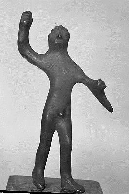 Heraklesstatuette mit Keule und Löwenfell