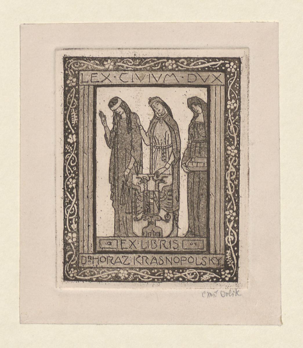 Exlibris Dr. Horaz Krasnopolski