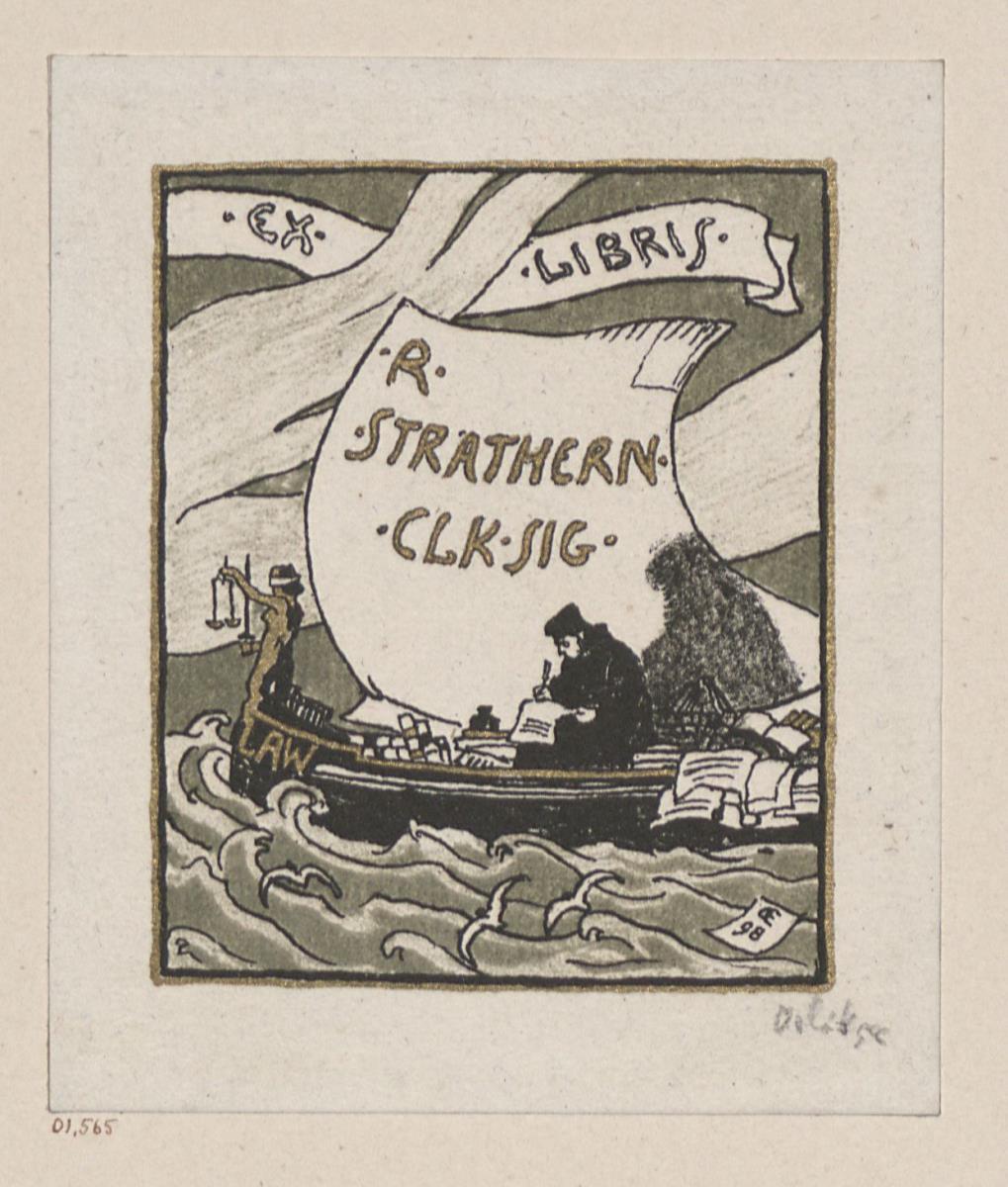 Exlibris R. Strathern
