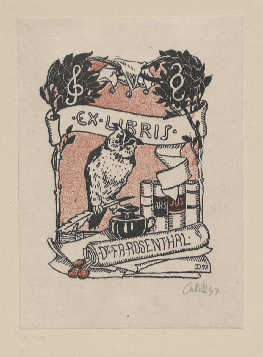 Exlibris Dr. Fr. Rosenthal