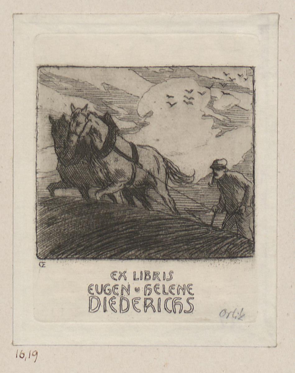 Exlibris Eugen und Helene Diederichs