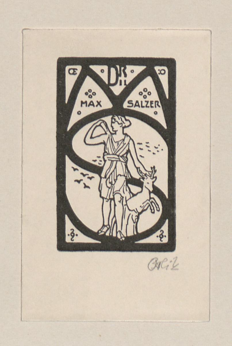Exlibris Dr. Max Salzer