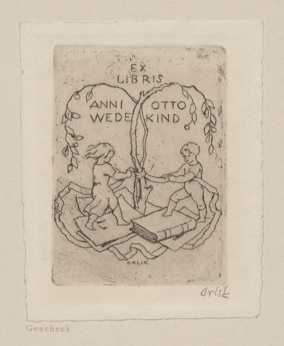 Exlibris Anni und Otto Wedekind