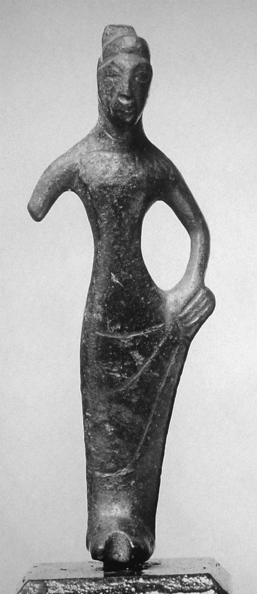 Weibliche Statuette mit Tutulus