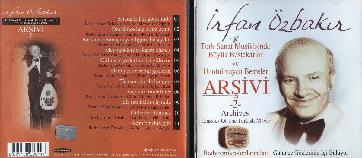 İrfan Özbakır. Türk Sanat Müzikisinde Büyük Bestekarlar ve Unutulmayan besteler. Arşivi 2