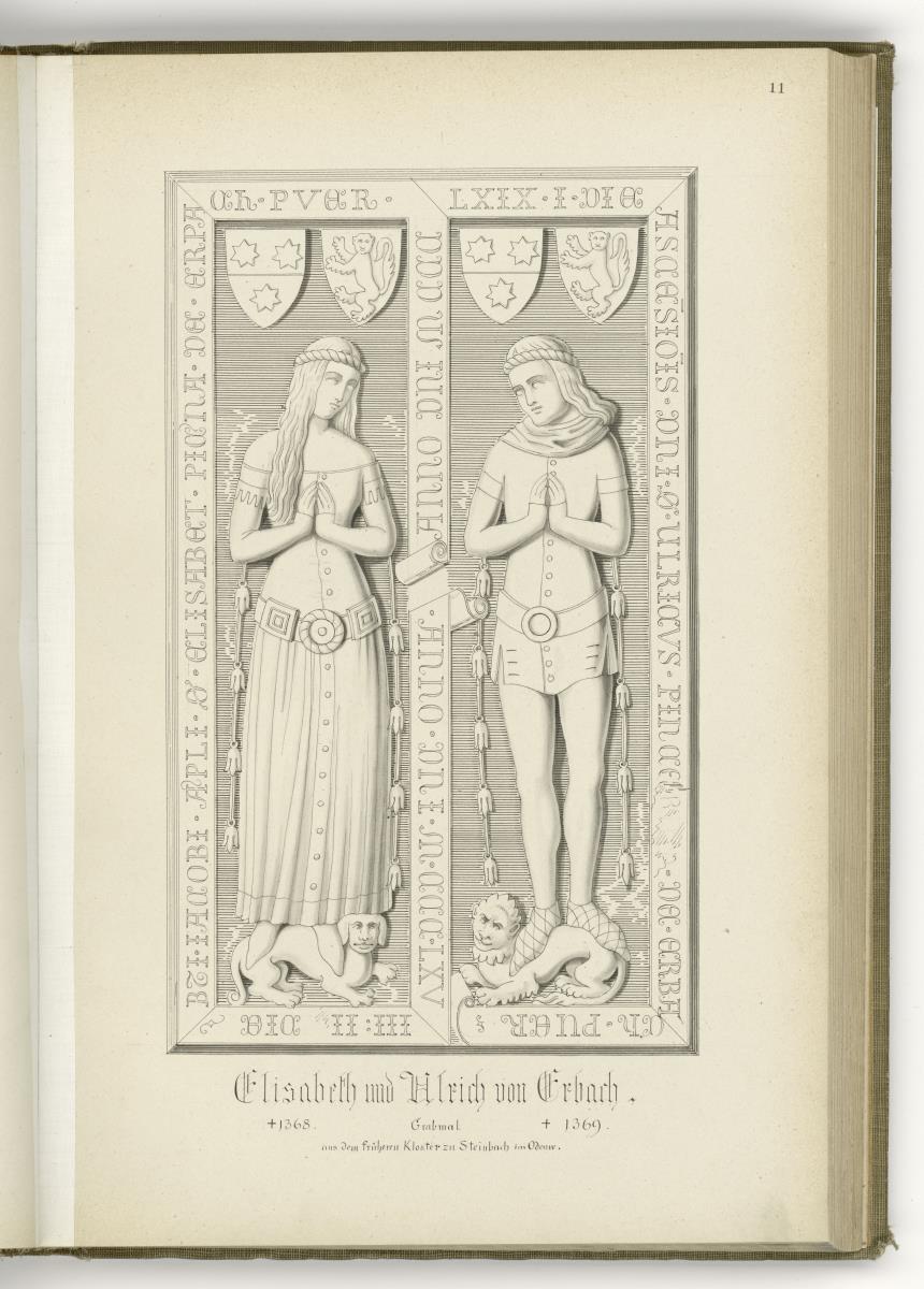 Elisabeth und Ulrich von Erbach, gest. 1368 und 1369, Kloster Steinbach bei Michelstadt