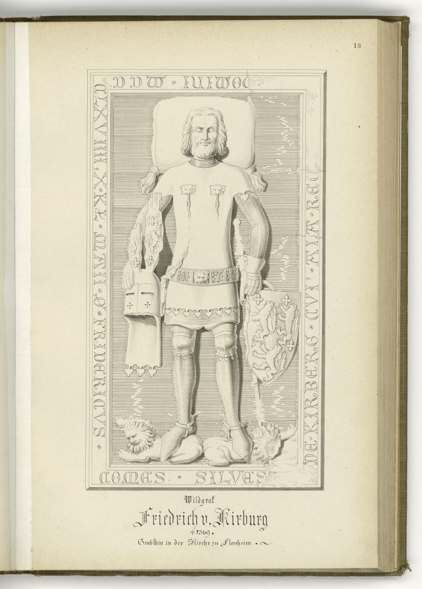 Wildgraf Friedrich von Kirburg, gest. 1369, Kirche Flohnheim in Rheinhessen