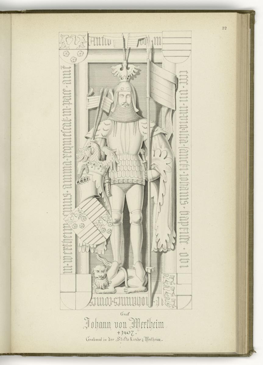 Graf Johann von Wertheim, gest. 1407, Stiftskirche Wertheim a. Main