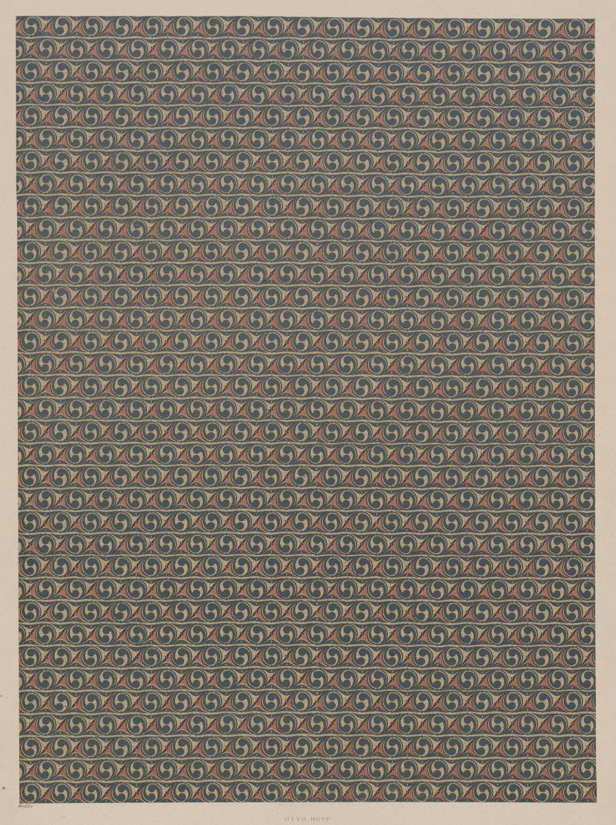 Lithografiertes Papier (Flächenmuster)