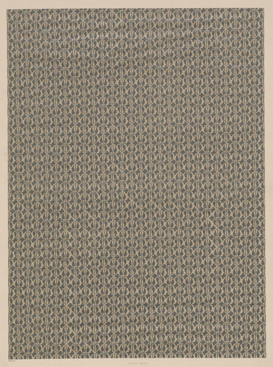 Lithografiertes Papier (ornamentales Flächenmuster)