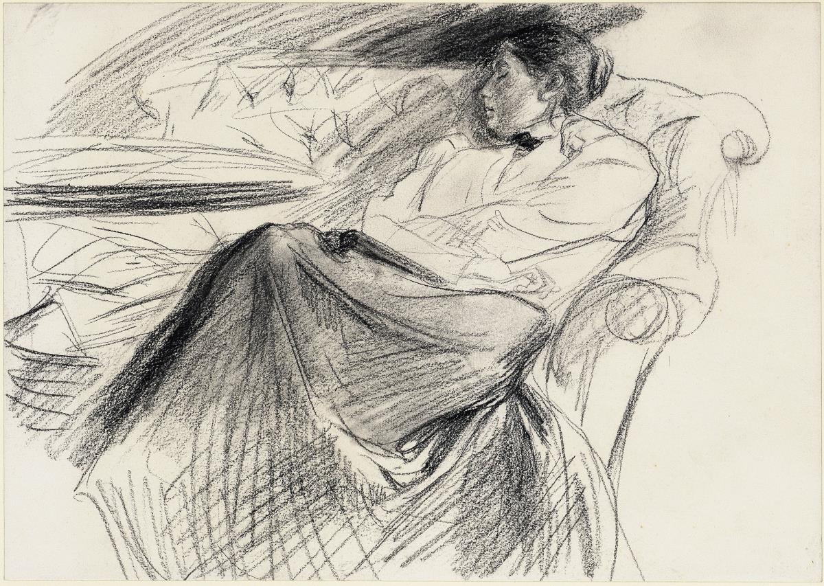 Martha Liebermann, schlafend