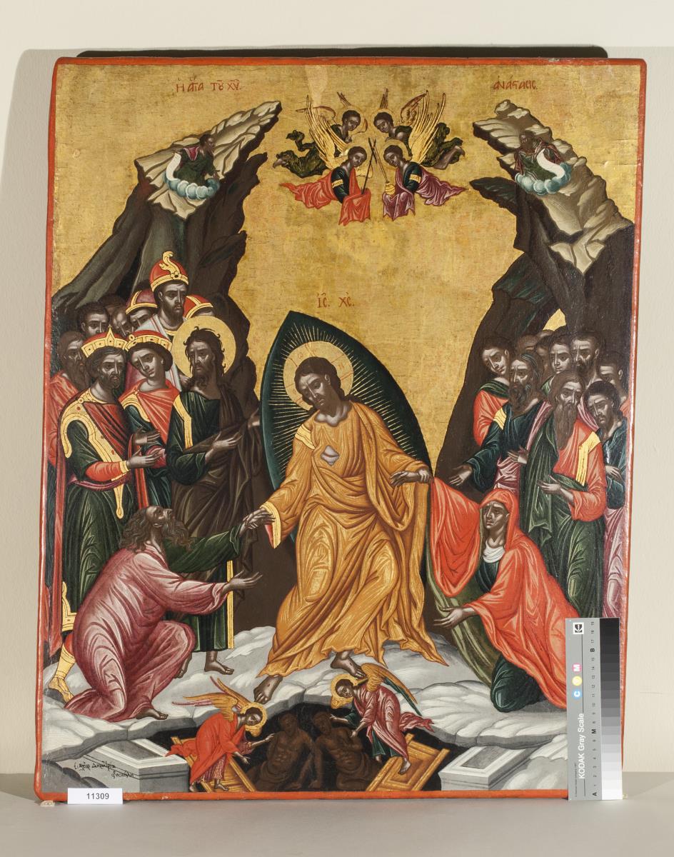 Ikone mit der Auferstehung Christi