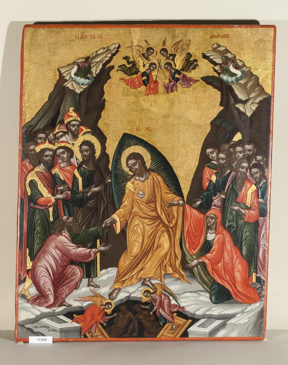 Ikone mit der Auferstehung Christi