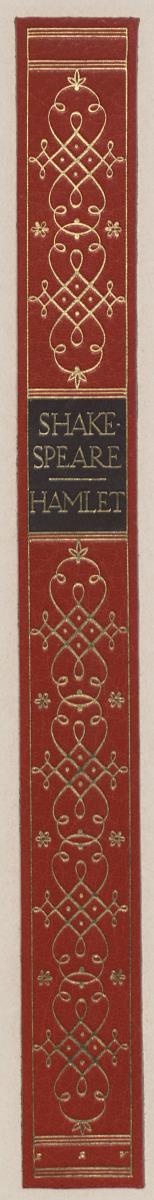 Buchrücken der Hamletausgabe im Eugen Diederichs Verlag, Halblederband