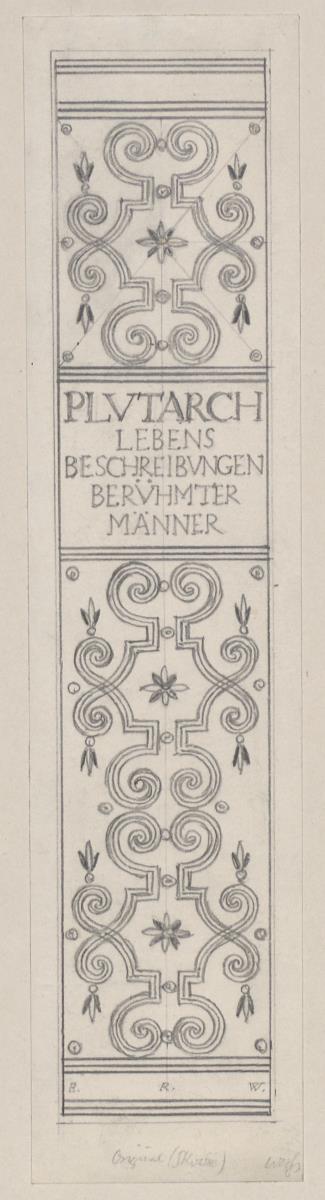 Entwurf zu Plutarch, Lebensbeschreibungen berühmter Männer