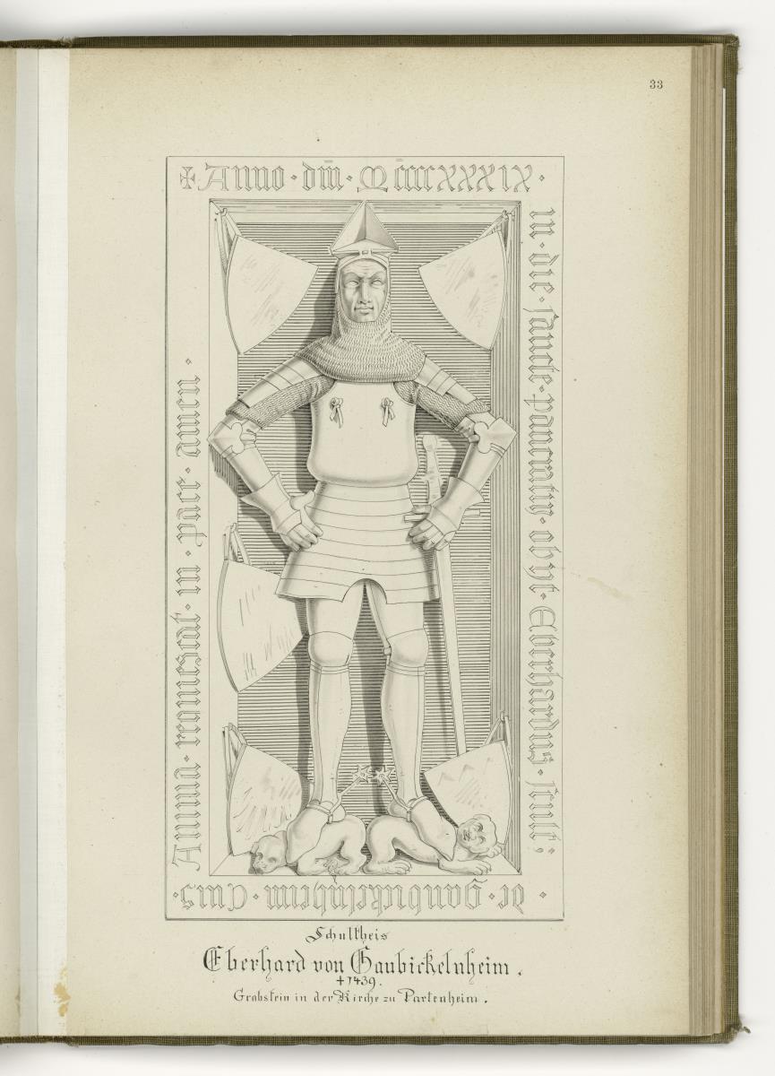Eberhard von Gaubickelnheim, gest. 1439, Kirche Partenheim
