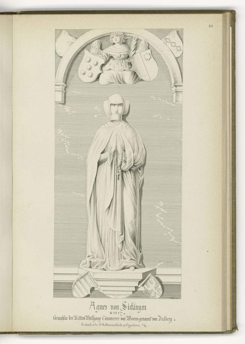 Agnes von Sickingen, gest. 1517, Katharinenkirche Oppenheim
